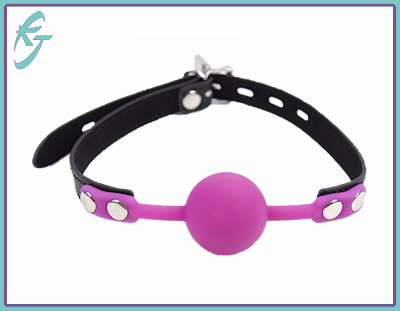 Gag - Silicone Ball Gag (Hot Pink)