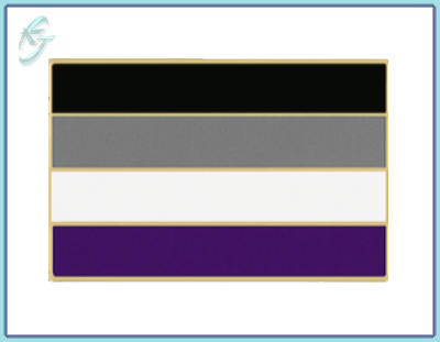 Asexual Pride Run Pin