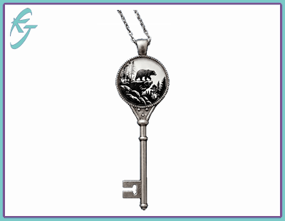 Bear Key Necklace