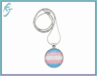 Trans Pride .925 Sterling Silver Necklace